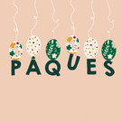 Oeufs suspendus pour une Pâques festive